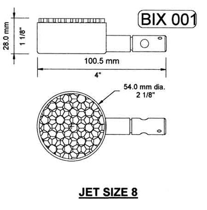 BIX 1 - 2 1/8 inch Dia x 1 1/8 inch Round Burner.