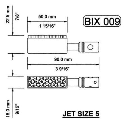 BIX 9 - 50 x 16mm Burner for Wilesco D18 & Driving Models