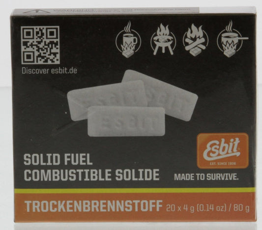 One Box of Esbit Fuel (4 grams ea. tablet)