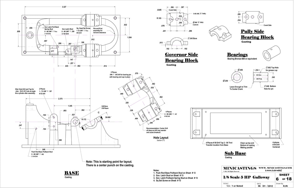 MiniSteam 1-8 Galloway Drawings