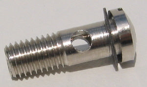 Jensen Hollow Steam Screw, machined brass / nickel