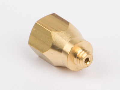 Angle piece for oiler, brass M4/M4 for Wilesco D 15, 305, 320, 456