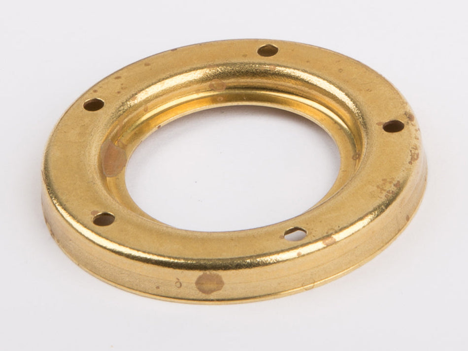 Metal surround for water gauge glass, 27 mm diameter, brass for Wilesco D 4, 366-377,406,496,396,416,106,430