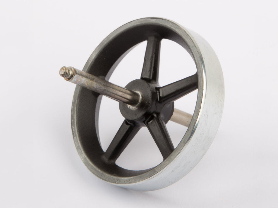 Flywheel, 50 mm diameter, with axle for Wilesco D 48