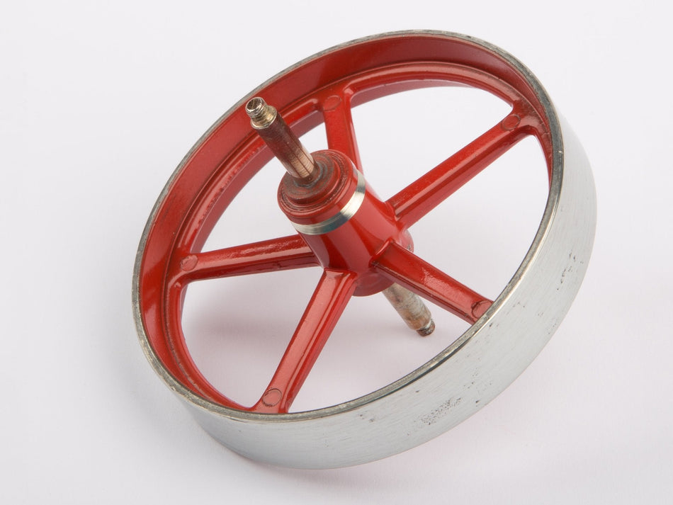 Flywheel, 70 mm diameter, with axle for Wilesco D 10