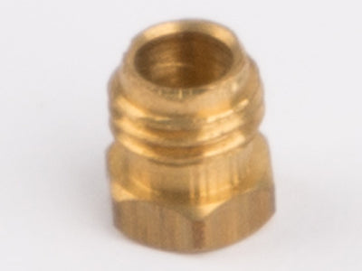 Pipe coupling nut for steam pipe fixing, brass, M6x0,75 for Wilesco