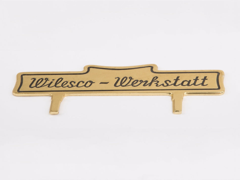 Plate "Wilesco-Werkstatt" for Wilesco D 141