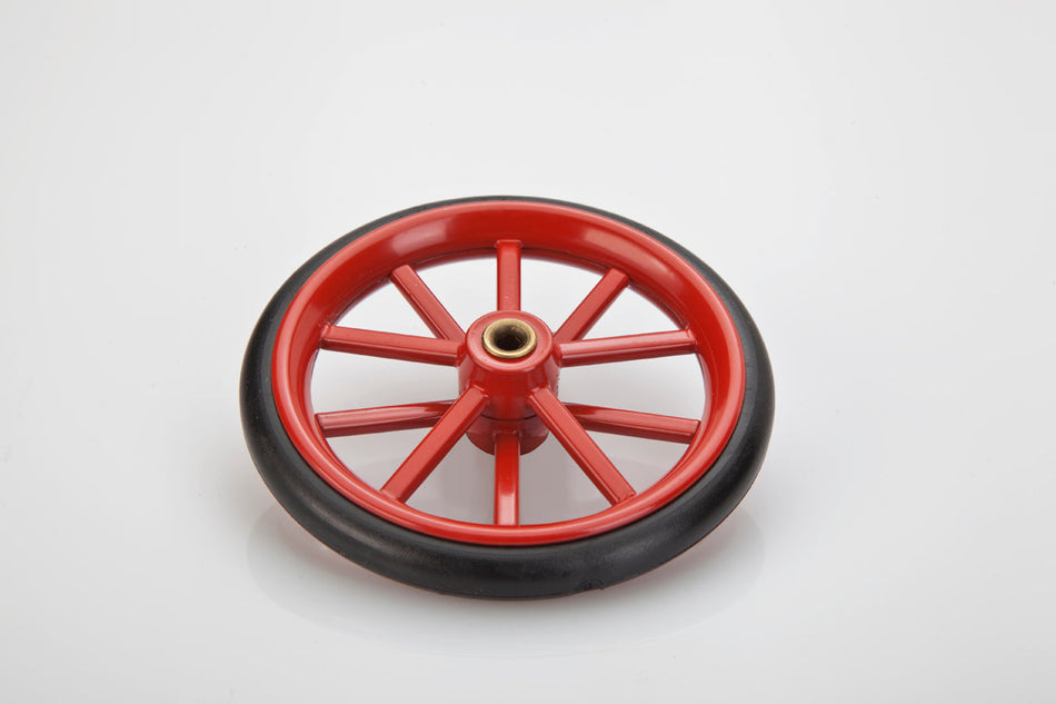 Wheel, metal, with rubber tyre 84 mm outside for Wilesco D 305