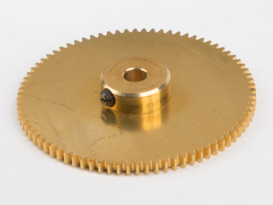 Cog wheel, brass, 80 tooth, hole 4 mm for Wilesco D 305, D 48