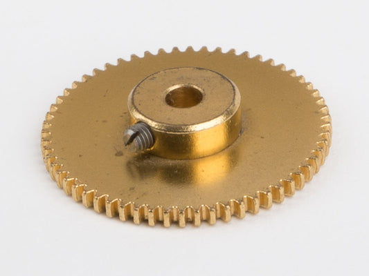 Cog wheel, brass, 60 tooth, hole 4 mm for Wilesco D 305, D 48