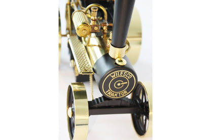 Wilesco D406 Steam Traction Engine Black-Brass