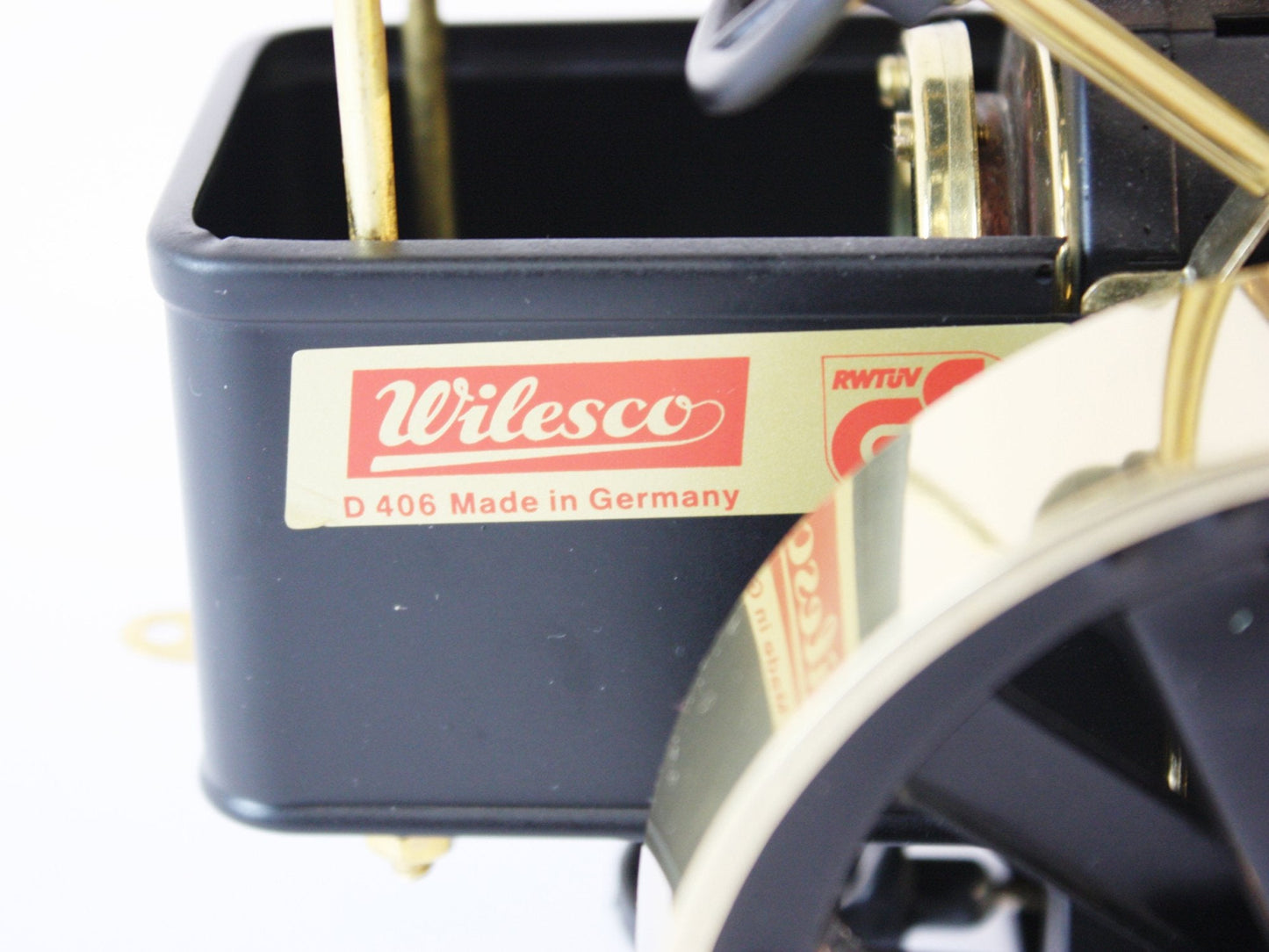 Wilesco D406 Steam Traction Engine Black-Brass