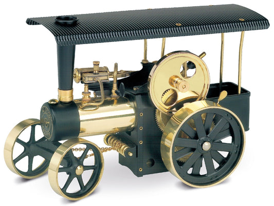 Wilesco D406 Steam Traction Engine Black-Brass