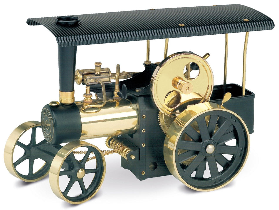 Wilesco D406 Steam Traction Engine Black-Brass